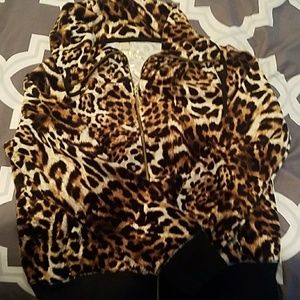 Leopard print MK jacket